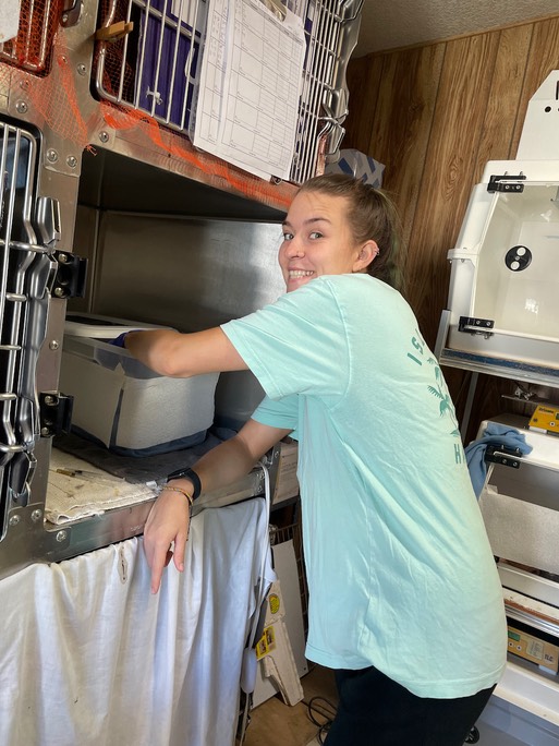 Robyn feeding babies